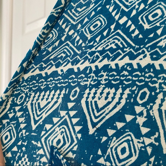 Teal and cream sheer Sarah duster - Picture 5 of 5